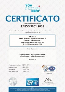 Certificazione ISO 9001 (Italiano)